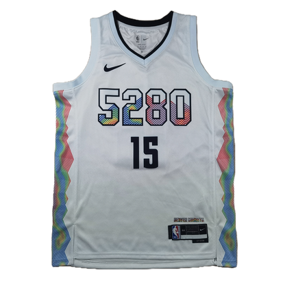 Denver Nuggets 15 White City Edition Jersey NBA