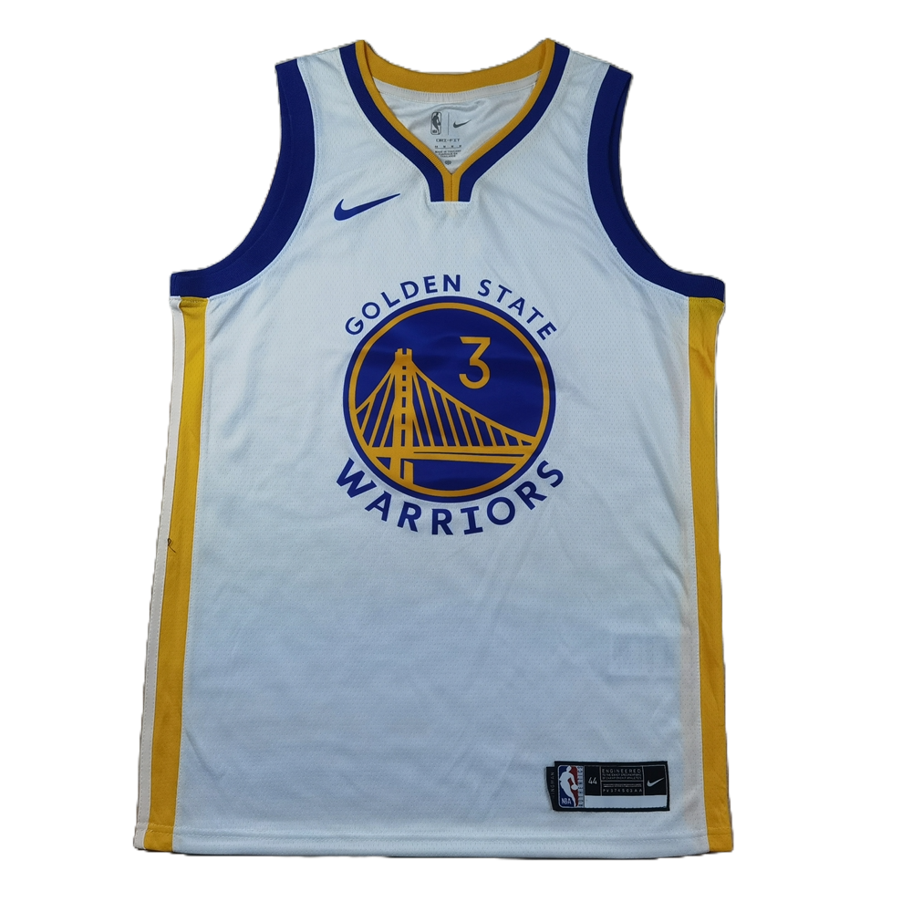 Golden State Warriors 3 White Jersey NBA