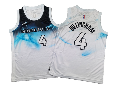 Minnesota Timberwolves 4 White City Edition Jersey NBA