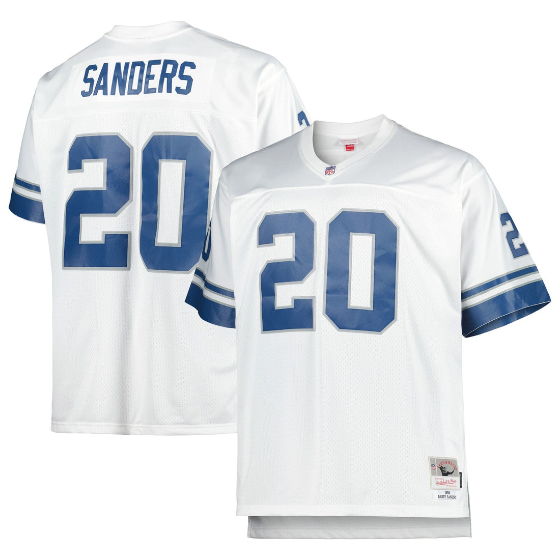 Youth Detroit Lions Barry Sanders Mitchell &amp; Ness White Retired Player Vintage Jersey