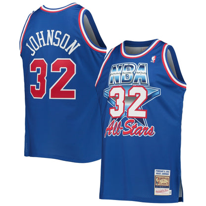 Magic Johnson Western Conference Mitchell &amp; Ness Hardwood Classics 1992 NBA All-Star Game   Jersey - Royal