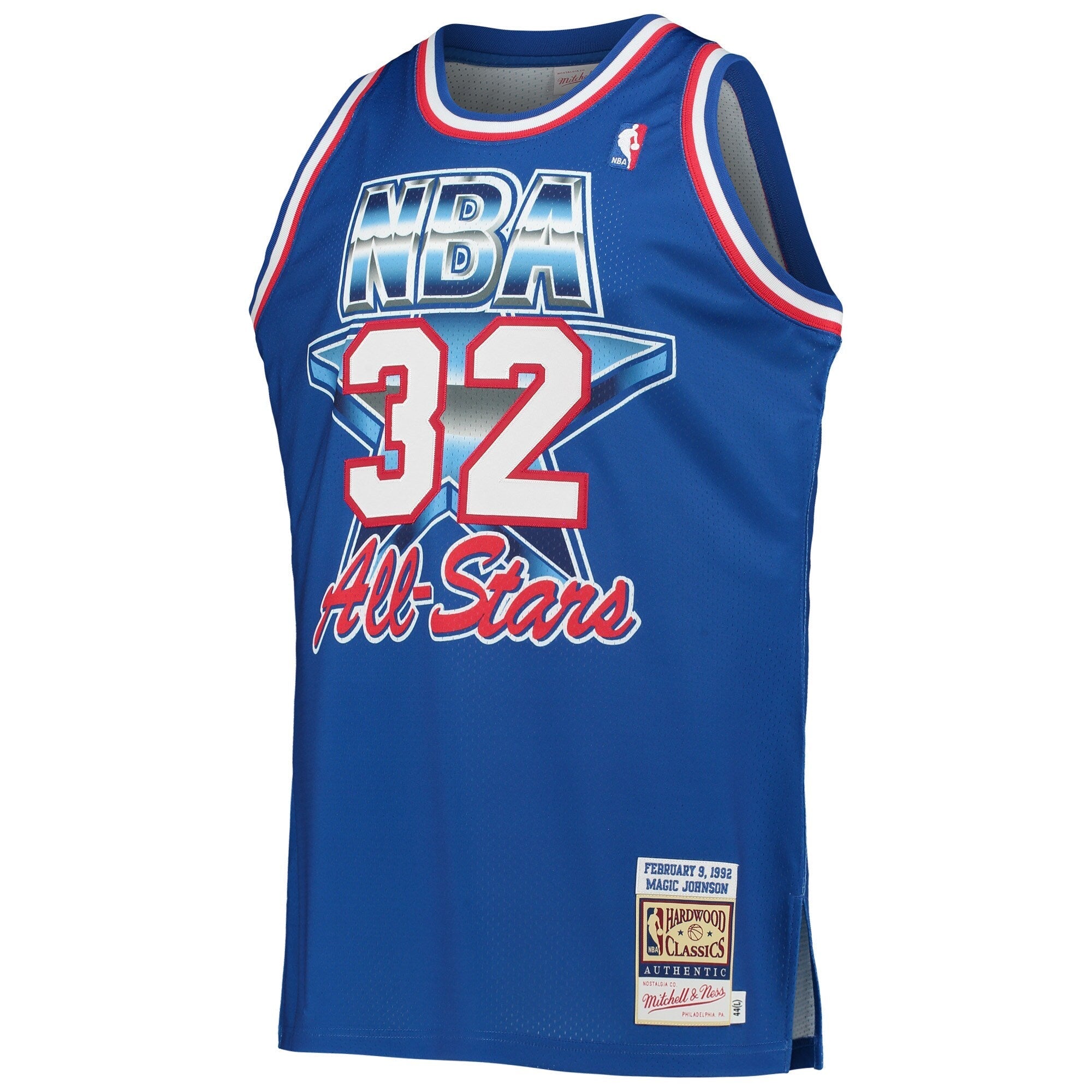 Magic Johnson Western Conference Mitchell &amp; Ness Hardwood Classics 1992 NBA All-Star Game   Jersey - Royal
