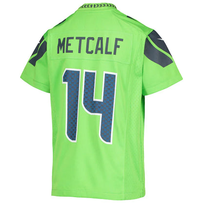 Youth Nike DK Metcalf Action Green Seattle Seahawks Game Jersey
